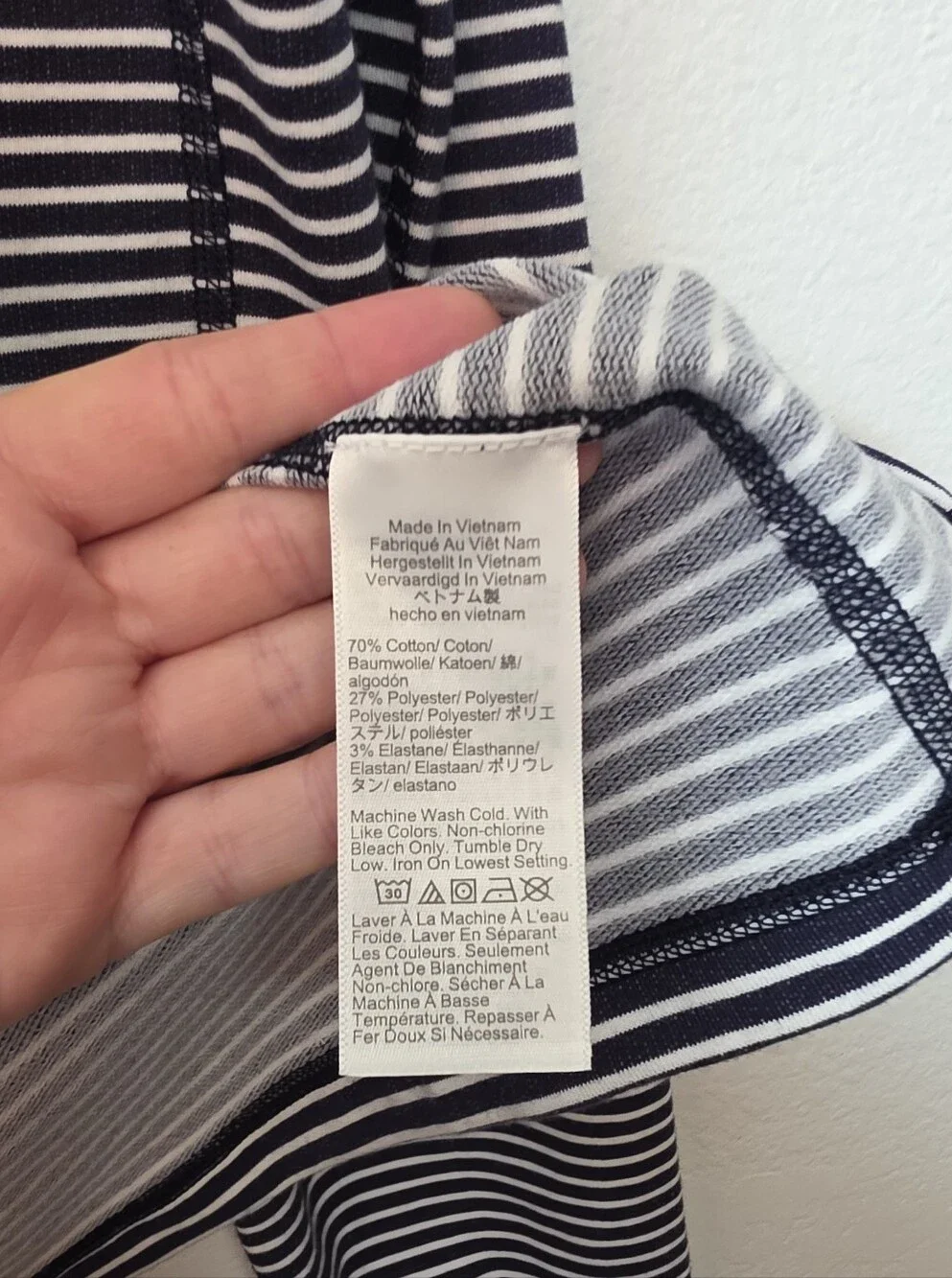 🚨NEW J CREW Men's Striped Performance Half-Zip Sweatshirt Coastal Nautical Sz M